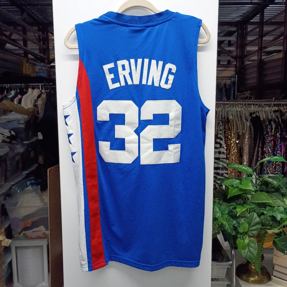 Dr. J Julius Erving #32 New Jersey Nets Hardwood Classics Basketball Jersey